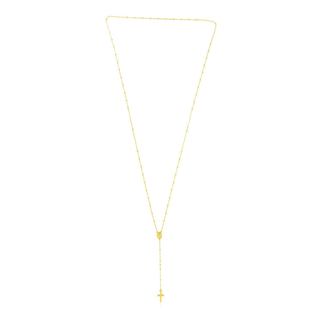 14k Yellow Gold Rosary Necklace by Bids.com