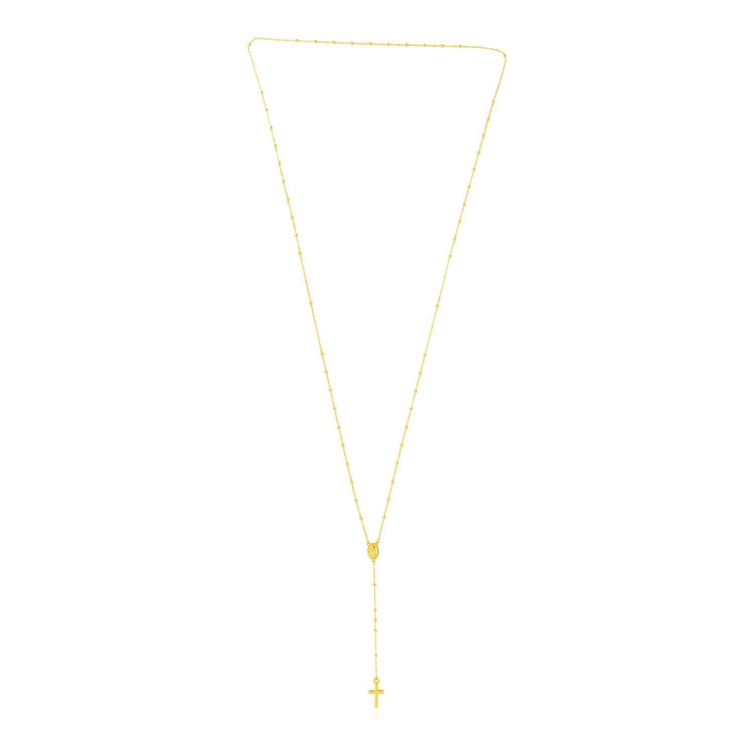 14k Yellow Gold Rosary Necklace by Bids.com