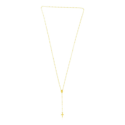 14k Yellow Gold Rosary Necklace by Bids.com