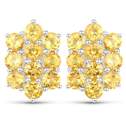 6.60 Carat Genuine Citrine .925 Sterling Silver 3 Piece Jewelry Set (Ring, Earrings, and Pendant w/ Chain) by Bids.com