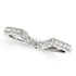 14k White Gold Pave Set Diamond Curved Wedding Band (1/4 cttw) by Bids.com