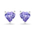 0.90 Carat Genuine Tanzanite .925 Sterling Silver Earrings  DestGlow