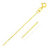 14k Yellow Gold Diamond Cut Cable Link Chain 0.7mm by Bids.com