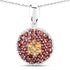 4.57 Carat Genuine Citrine and Garnet .925 Sterling Silver Pendant by Bids.com