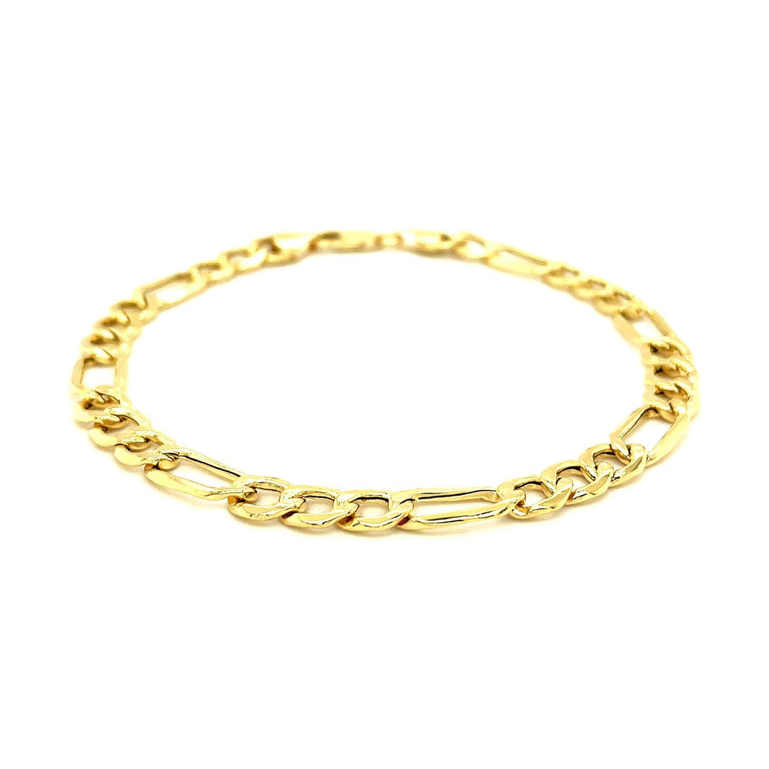 6.5mm 14k Yellow Gold Lite Figaro Bracelet by Bids.com