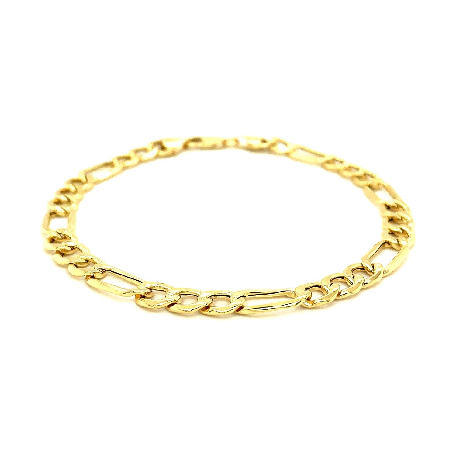 6.5mm 14k Yellow Gold Lite Figaro Bracelet by Bids.com