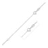 Double Extendable Box Chain in 14k White Gold (0.6mm) by Bids.com