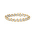 10K Yellow Gold 4.00 Cttw Round-Cut Diamond Floral Link 7.5" Bracelet (H-I Color, I2-I3 Clarity) by Bids.com