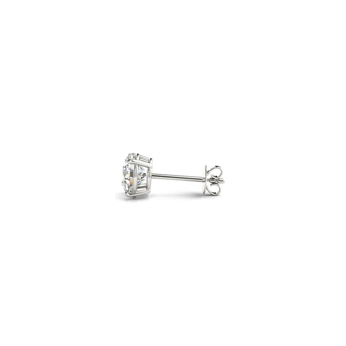 1 cttw Certified IGI Lab Grown Round Diamond Stud Earrings 14k White Gold (G/VS2) by Bids.com