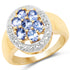 14K Yellow Gold Plated 1.19 Carat Genuine Tanzanite .925 Sterling Silver Ring by Bids.com