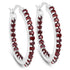 1.92 Carat Genuine Garnet .925 Sterling Silver Earrings  DestGlow