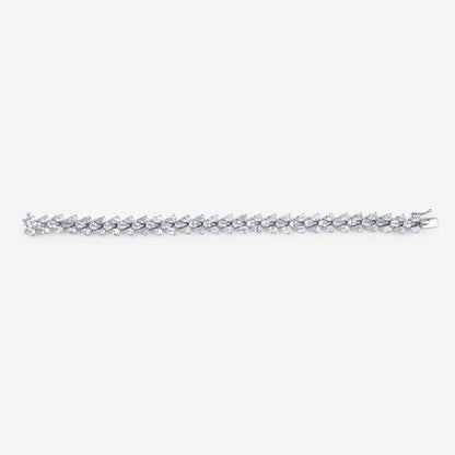 14.11 Carat Genuine Aquamarine .925 Sterling Silver Bracelet by Bids.com