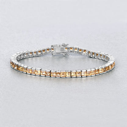 8.25 Carat Genuine Citrine .925 Sterling Silver Bracelet by Bids.com