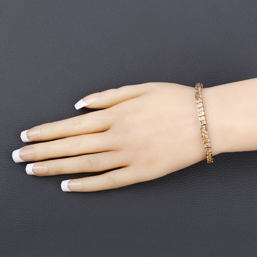 8.25 Carat Genuine Citrine .925 Sterling Silver Bracelet by Bids.com