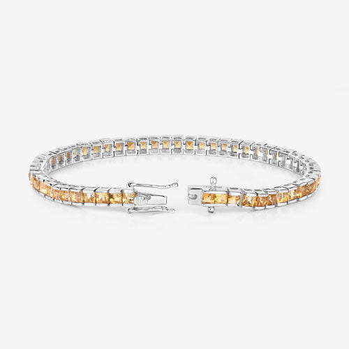 8.25 Carat Genuine Citrine .925 Sterling Silver Bracelet by Bids.com