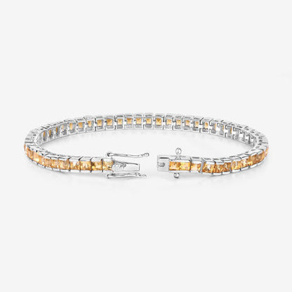 8.25 Carat Genuine Citrine .925 Sterling Silver Bracelet by Bids.com