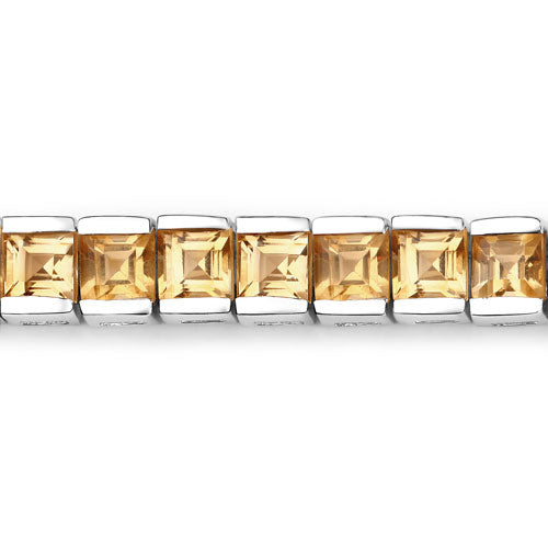 8.25 Carat Genuine Citrine .925 Sterling Silver Bracelet by Bids.com