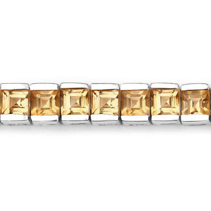 8.25 Carat Genuine Citrine .925 Sterling Silver Bracelet by Bids.com