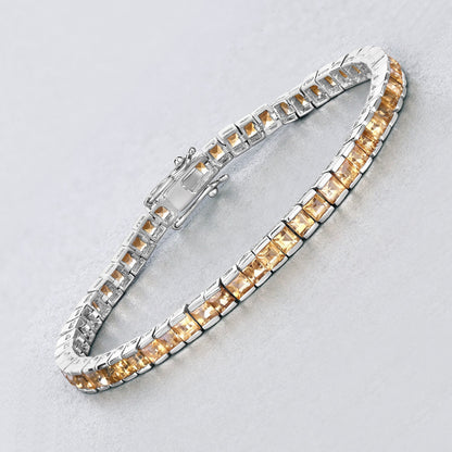8.25 Carat Genuine Citrine .925 Sterling Silver Bracelet by Bids.com