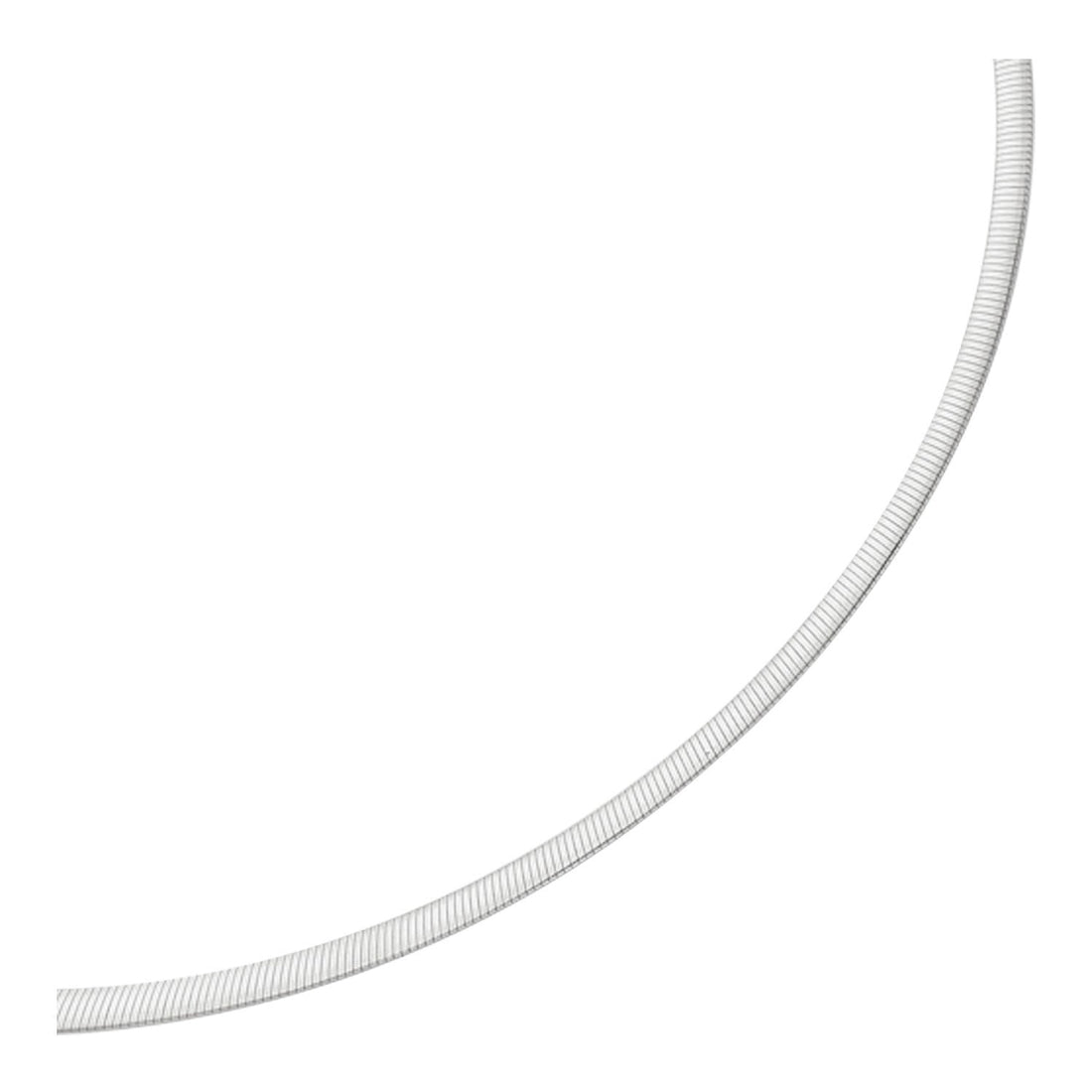 4.0mm 14k Two Tone Gold Reversible Omega Necklace by Bids.com