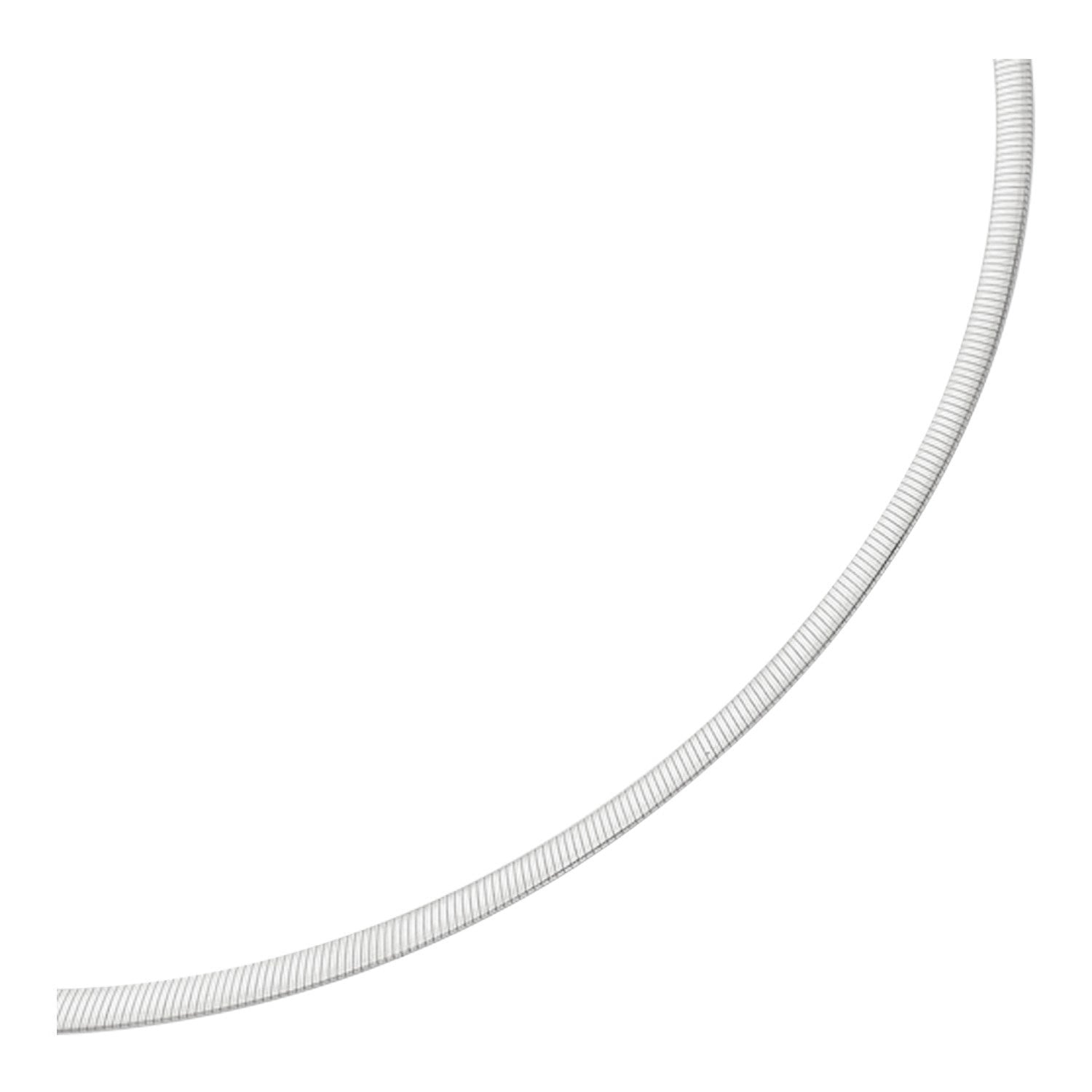 4.0mm 14k Two Tone Gold Reversible Omega Necklace by Bids.com