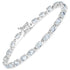 8.80 Carat Genuine Aquamarine .925 Sterling Silver Bracelet by Bids.com