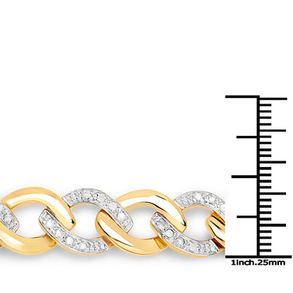 0.70 Carat Genuine White Diamond .925 Sterling Silver Bracelet by Bids.com