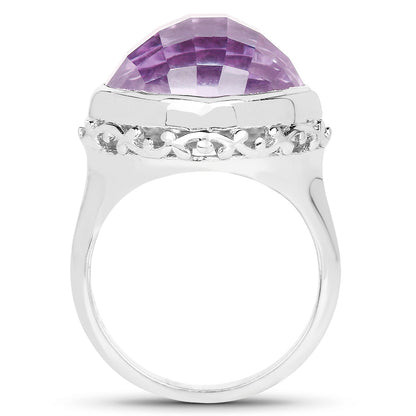 8.40 Carat Genuine Amethyst .925 Sterling Silver Ring by Bids.com