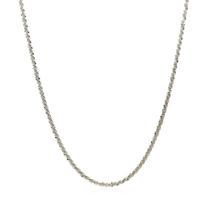 14k White Gold Sparkle Chain 1.5mm by Bids.com