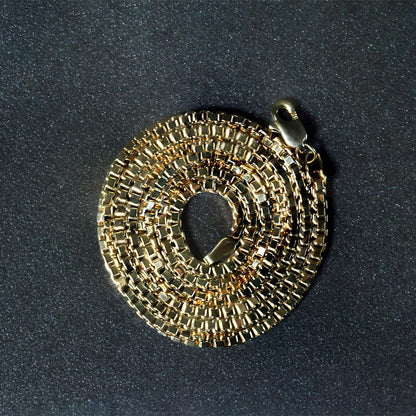 2.0mm 14k Yellow Gold Semi Solid Box Chain by Bids.com