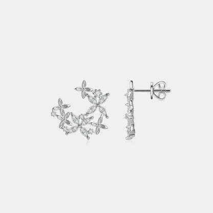 925 Sterling Silver Sparkala™ Lucky Clover Earrings by Sparkala