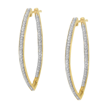 10k Yellow Gold Round Cut Diamond Earrings (1 cttw, I-J Color, I2-I3 Clarity) by Bids.com
