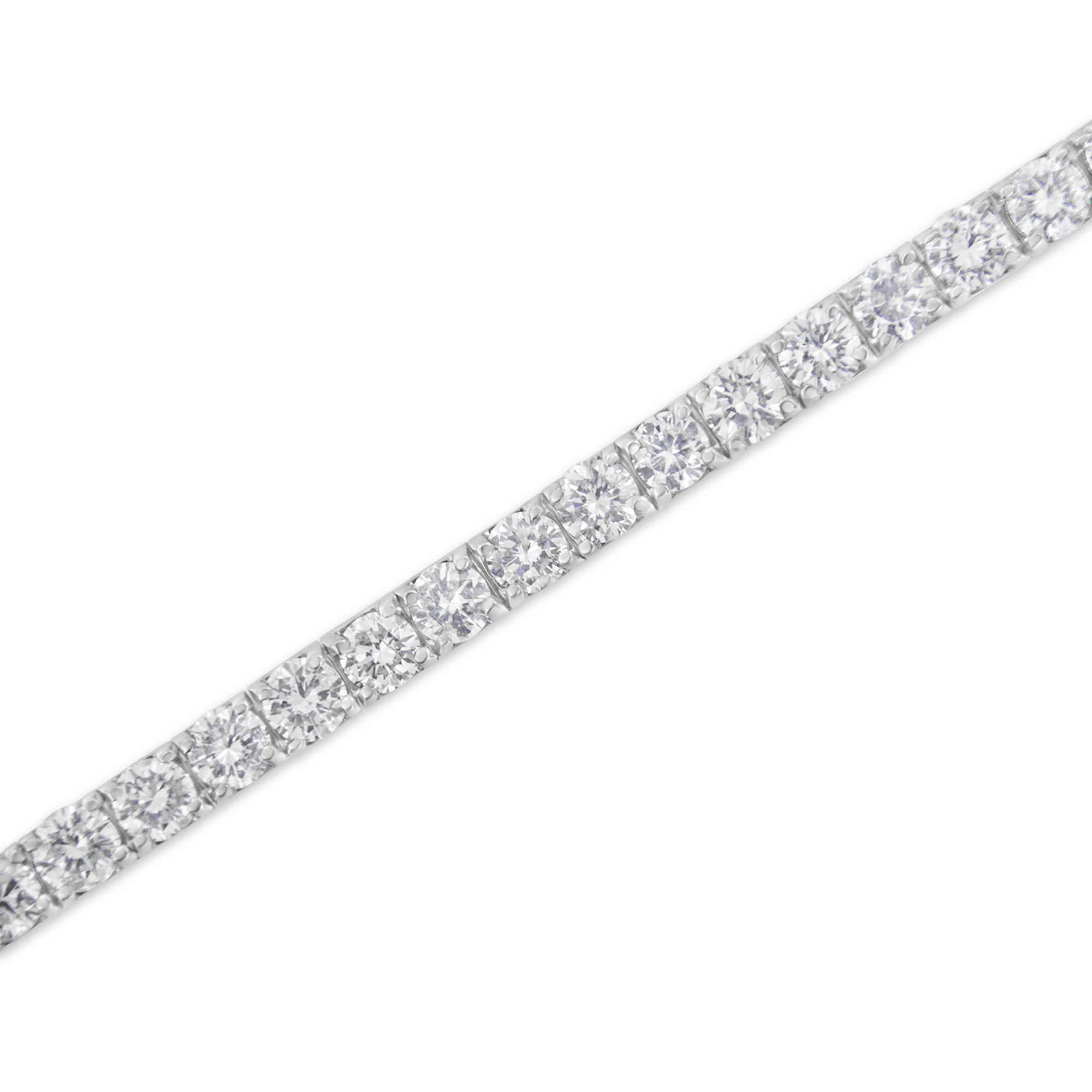 IGI Certified 4.0 Cttw Diamond 14K White Gold Classic 7â€ Tennis Bracelet (H-I Color, I1-I2 Clarity) by Bids.com