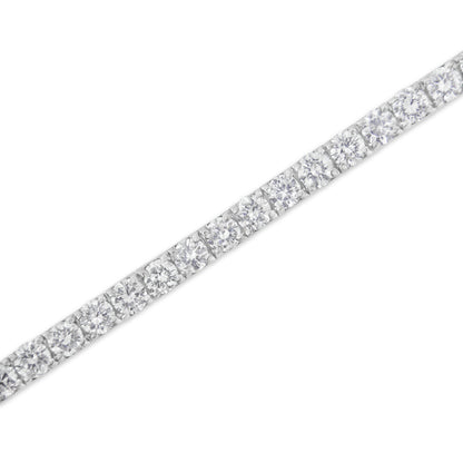 IGI Certified 4.0 Cttw Diamond 14K White Gold Classic 7â€ Tennis Bracelet (H-I Color, I1-I2 Clarity) by Bids.com