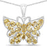 3.89 Carat Genuine Citrine .925 Sterling Silver Pendant  DestGlow