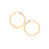 10k Yellow Gold Polished Hoop Earrings (40 mm)  DestGlow