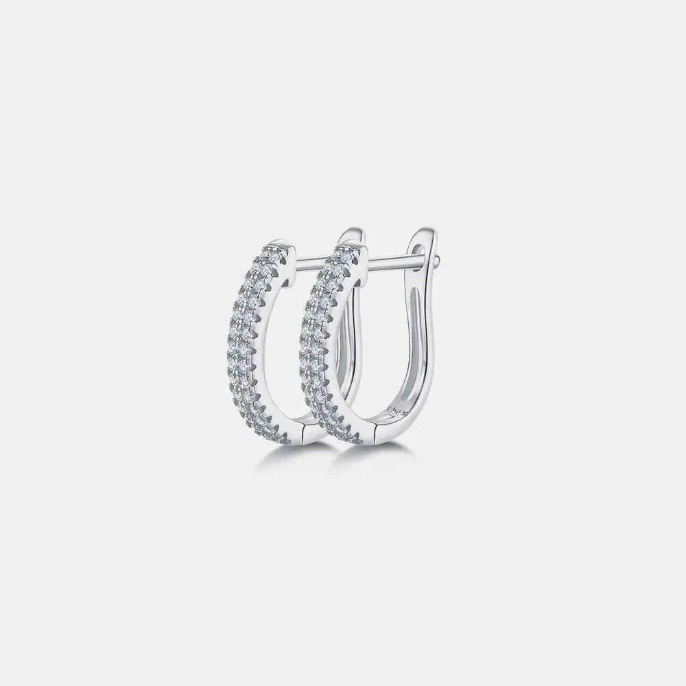 Sparkala™ 925 Sterling Silver Huggie Earrings