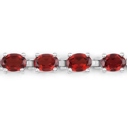 15.30 Carat Genuine Garnet .925 Sterling Silver Bracelet by Bids.com