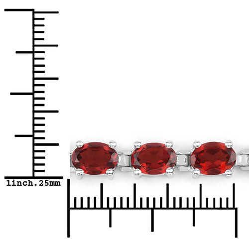 15.30 Carat Genuine Garnet .925 Sterling Silver Bracelet by Bids.com