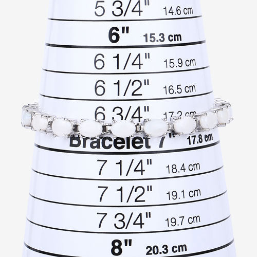 10.26 Carat Genuine Opal .925 Sterling Silver Bracelet by Bids.com