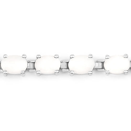 10.26 Carat Genuine Opal .925 Sterling Silver Bracelet by Bids.com