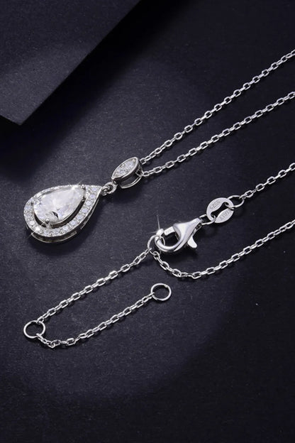 1.5 Carat Sparkala™ 925 Sterling Silver Teardrop Necklace by Sparkala