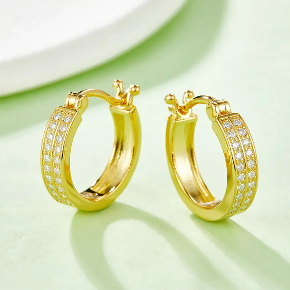 Sparkala™ 925 Sterling Silver Huggie Earrings by Sparkala