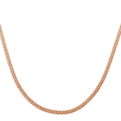 Ice Barrel Chain in 14k Rose Gold (3.10 mm) by Bids.com
