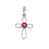 .22ct Ruby Cross Religious Pendant 10KT White Gold by Bids.com
