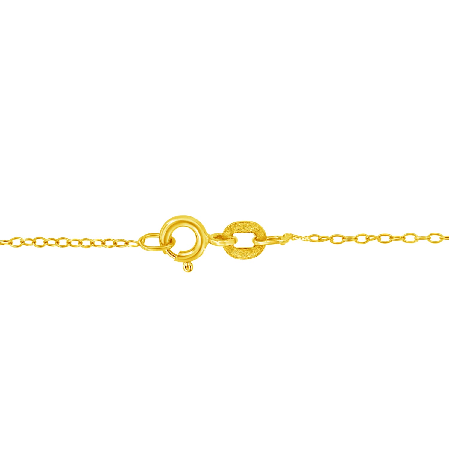 10K Yellow Gold Plated .925 Sterling Silver Diamond Accent Cross Ribbon 18" Pendant Necklace (I-J Color, I2-I3 Clarity) by Bids.com
