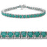 7.48 Carat Genuine Emerald .925 Sterling Silver Bracelet by Bids.com