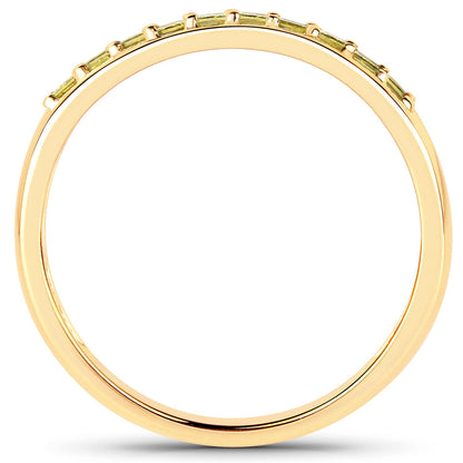 0.27 Carat Genuine Yellow Diamond 14K Yellow Gold Ring (SI1-SI2) by Bids.com