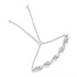 .925 Sterling Silver Diamond Accent Interlocking Infinity and Heart 4â€-10â€ Adjustable Bolo Tennis Bolo Bracelet (H-I Color, I2-I3 Clarity) by Bids.com