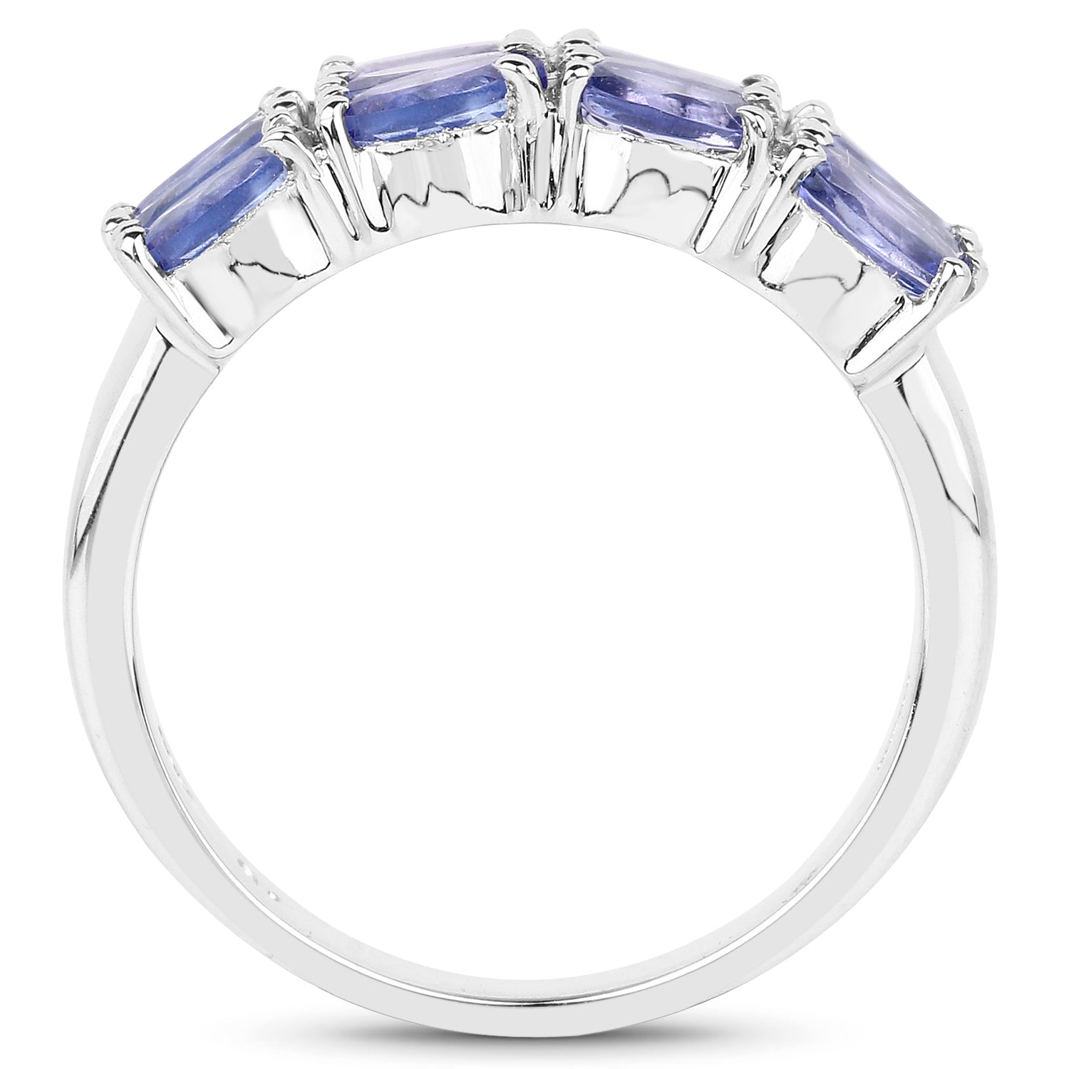 3.00 Carat Genuine Tanzanite .925 Sterling Silver Ring by Bids.com